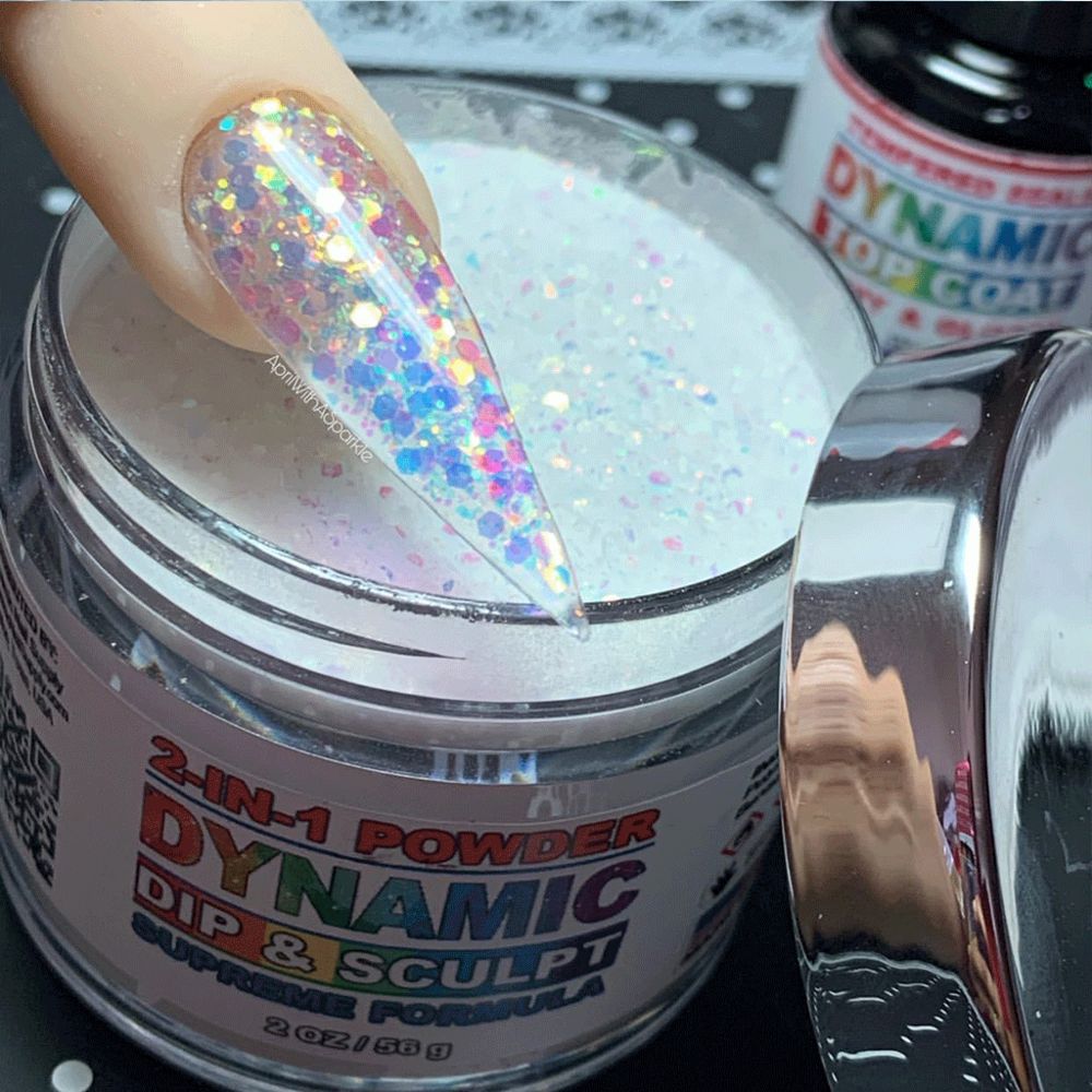 Salon Workflow Guide: White Holographic Glitter Powder