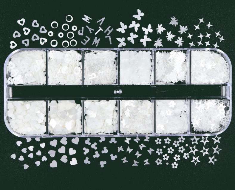 White Spring Nail Sequins — When to Use Them and When Not To