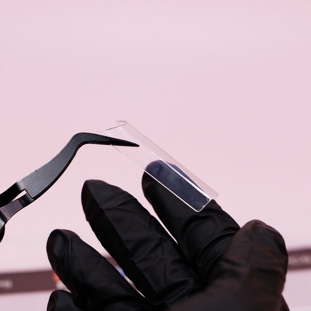 Clear XXL square C-curve nail tips - 7